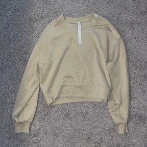 Lululemon softstreme perfectly oversized cropped crew size 4